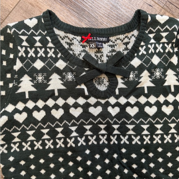Hell Bunny festive sweater extra small vintage - Picture 2 of 3